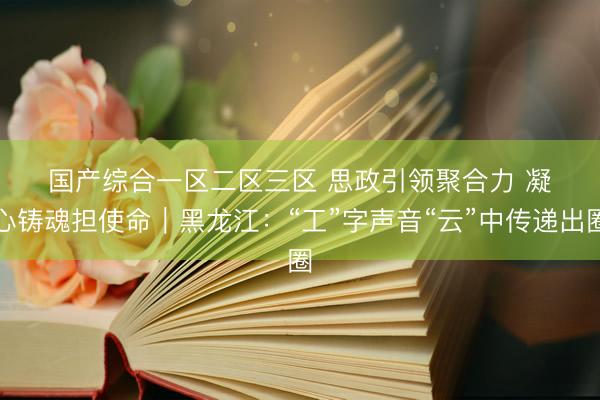 国产综合一区二区三区 思政引领聚合力 凝心铸魂担使命｜黑龙江：“工”字声音“云”中传递出圈