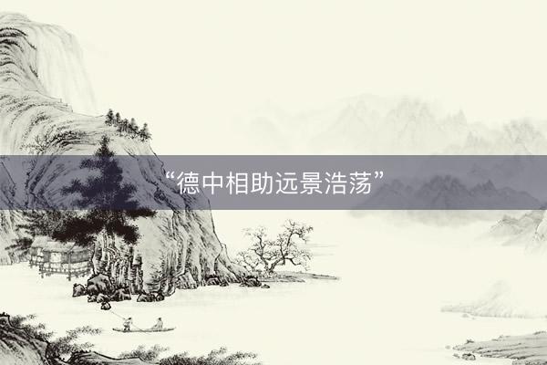 “德中相助远景浩荡”